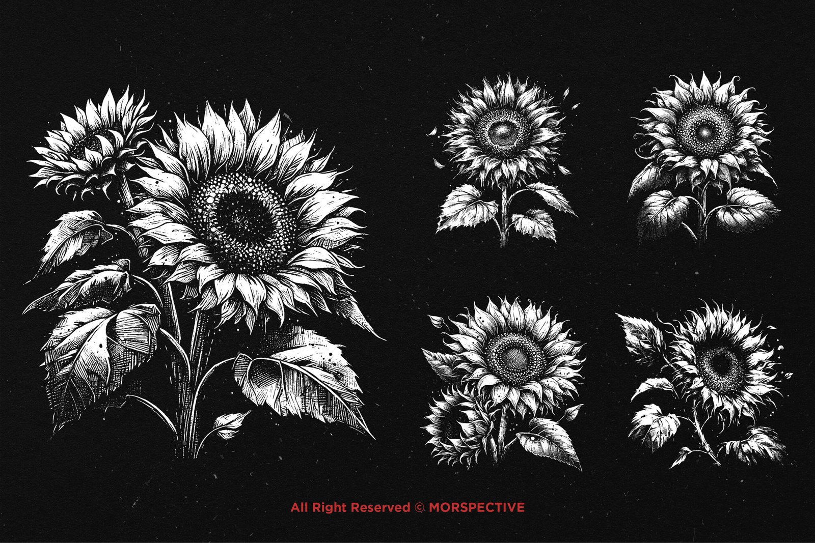 10 Bundle Dark Art Sun Flower 4 10 Bundle Dark Art Sun Flower - Image 4