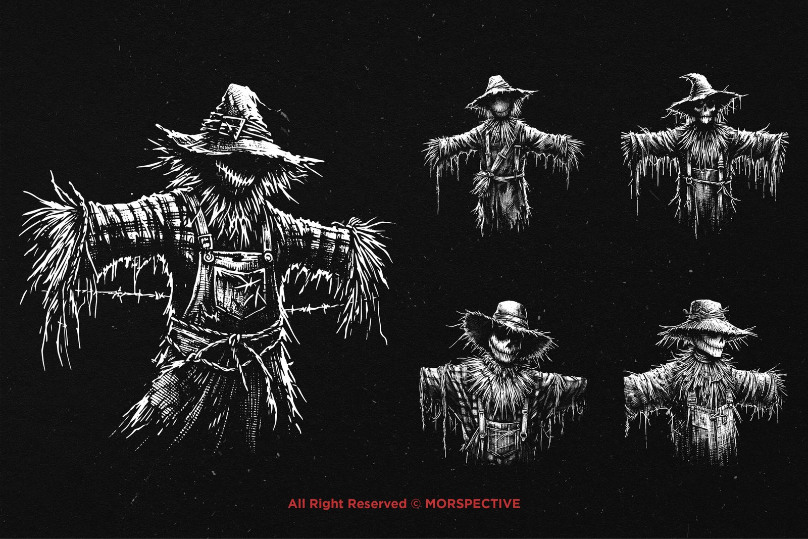 10 Bundle Dark Art Scarecrow Doll 4 10 Bundle Dark Art Scarecrow Doll - Image 4