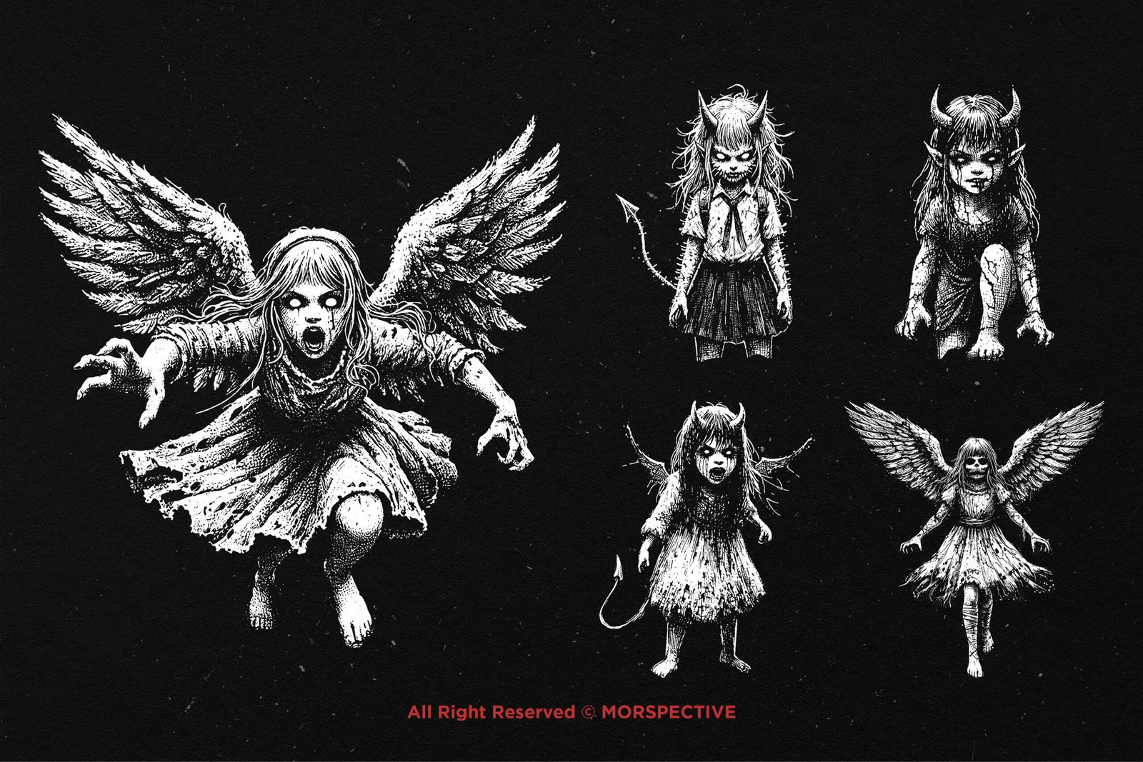 10 Bundle Dark Art Demon Girl 4 10 Bundle Dark Art Demon Girl - Image 4