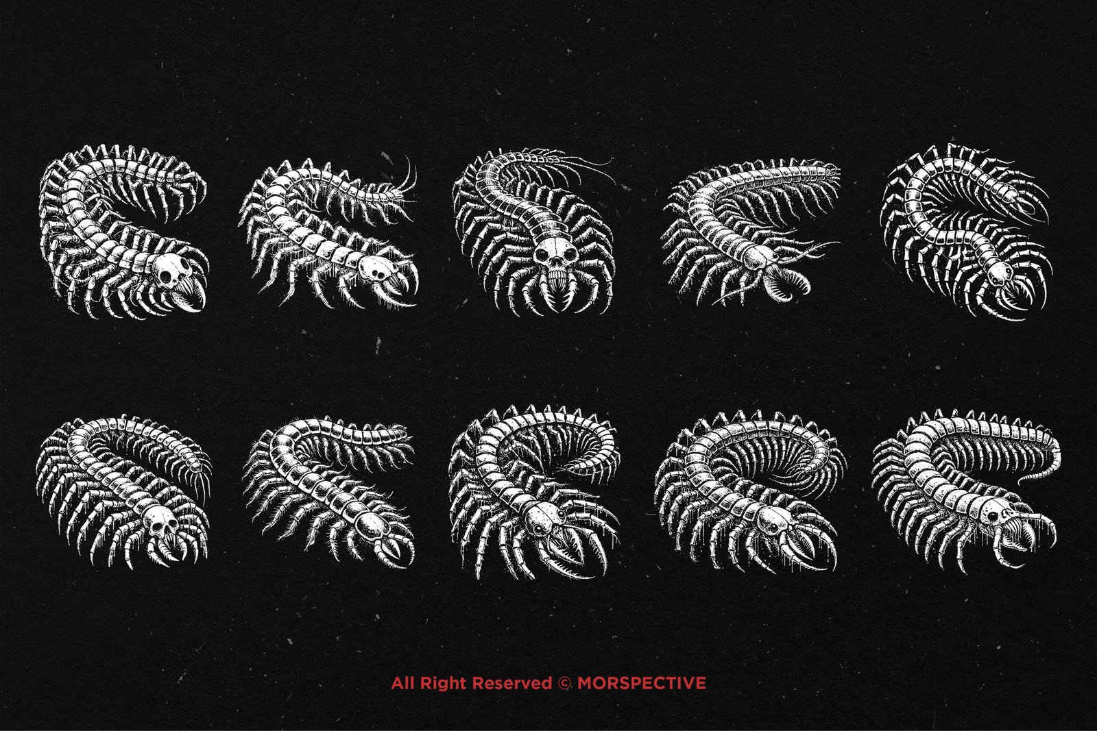 10 Bundle Dark Art Centipede 5 10 Bundle Dark Art Centipede - Image 5