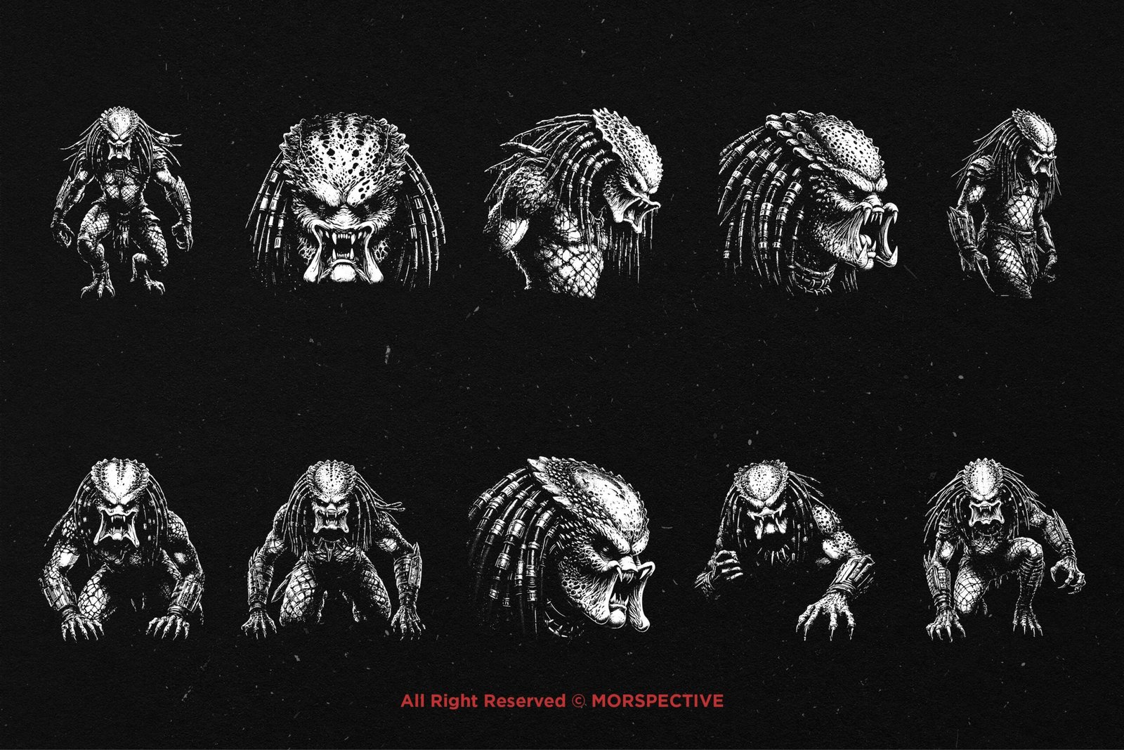 10 Bundle Dark Art Monster Predator 5 10 Bundle Dark Art Monster Predator - Image 5