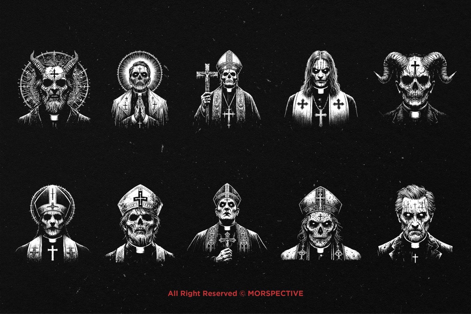 10 Bundle Dark Art Priest Devil 5 10 Bundle Dark Art Priest Devil - Image 5