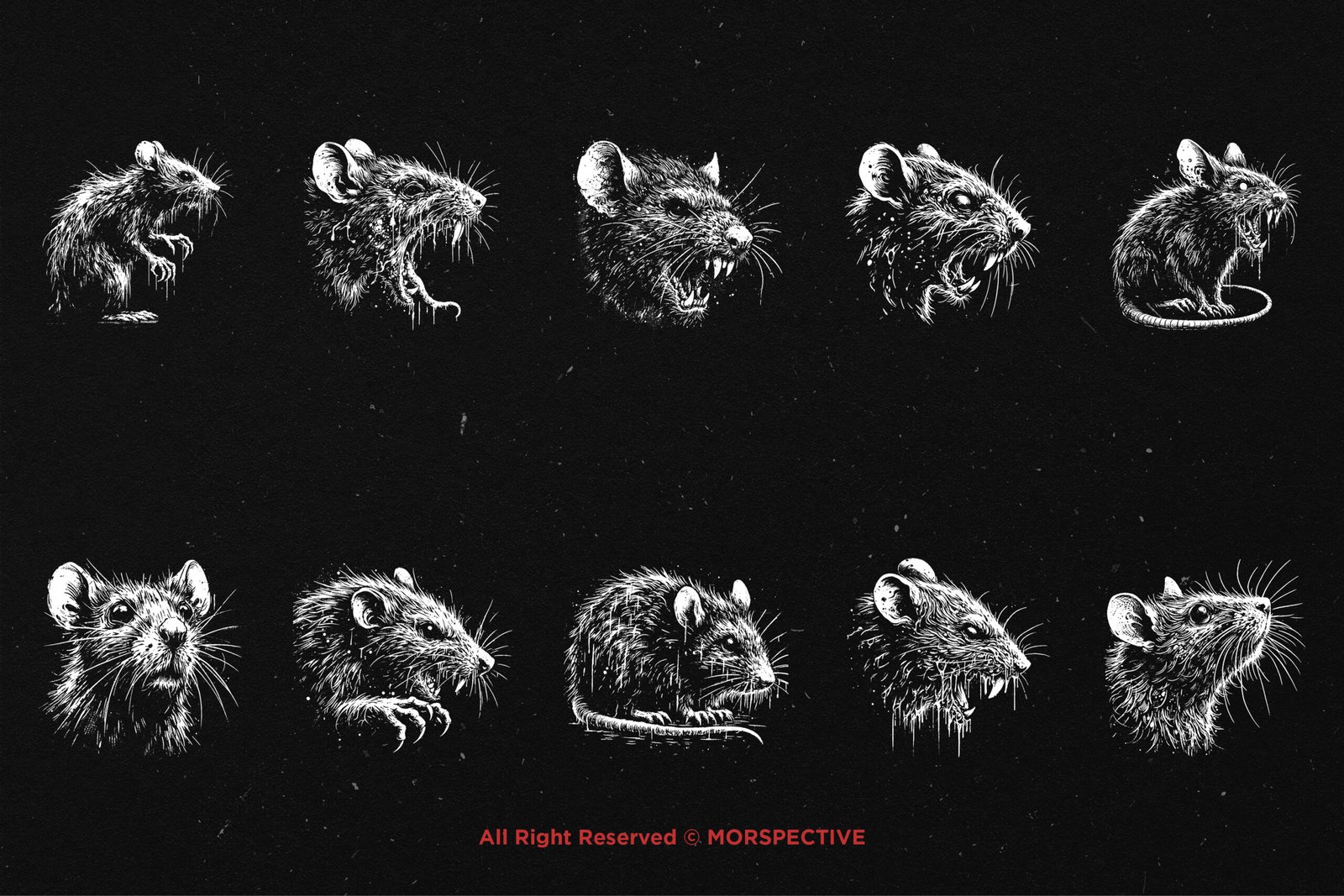 10 Bundle Dark Art Rat Mouse 5 10 Bundle Dark Art Rat Mouse - Image 5
