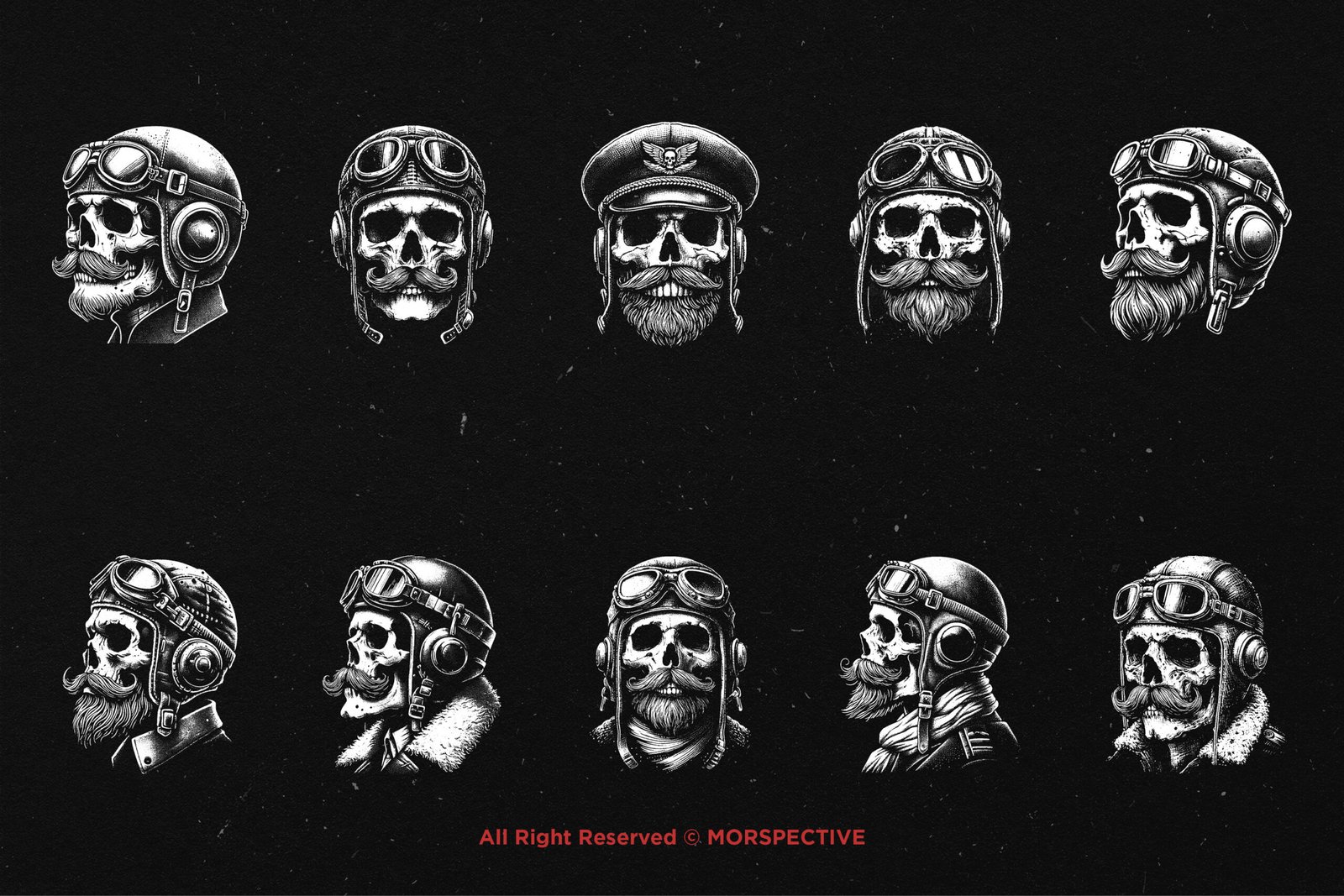 10 Bundle Dark Art Skull Pilot 5 10 Bundle Dark Art Skull Pilot - Image 5