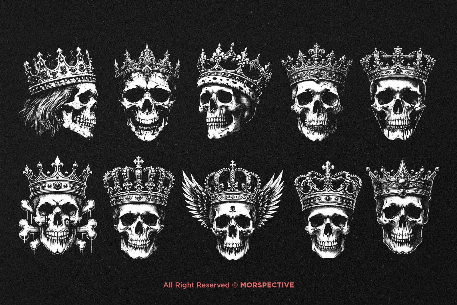 10 Bundle Dark Art Skull Crown 5 10 Bundle Dark Art Skull Crown - Image 5