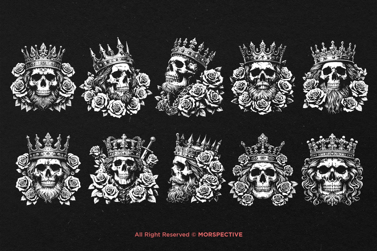 10 Bundle Dark Art Skull King 5 10 Bundle Dark Art Skull King - Image 5