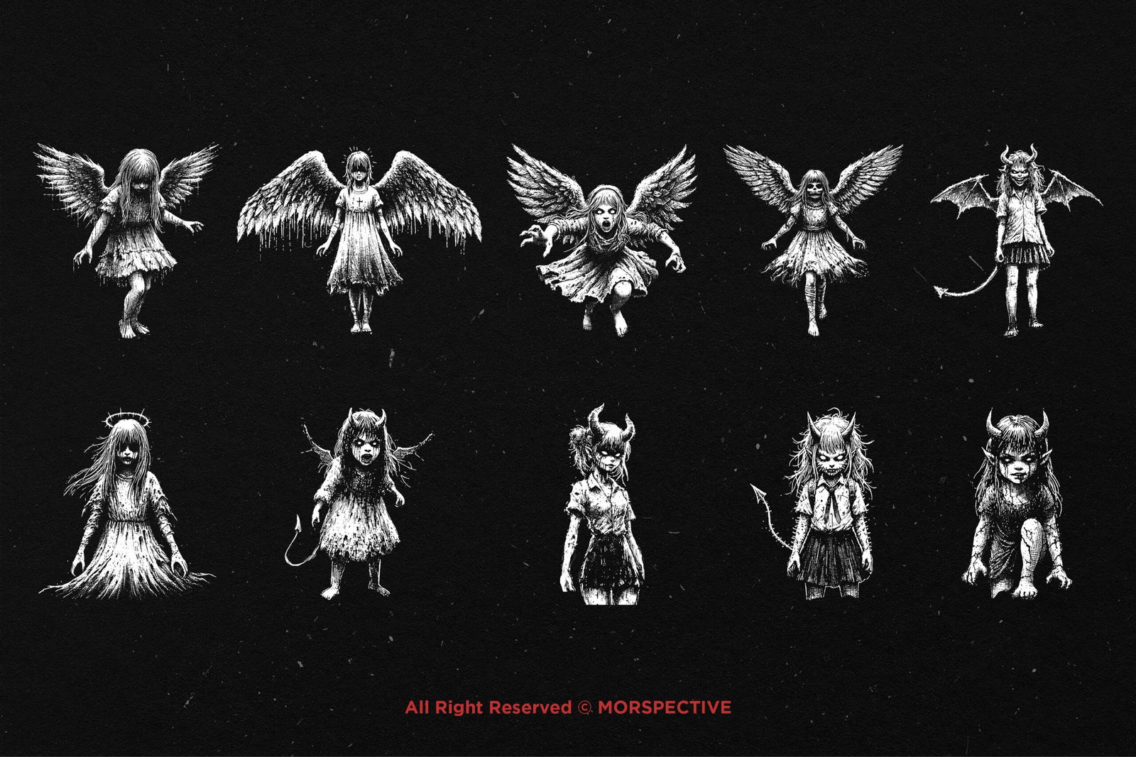 10 Bundle Dark Art Demon Girl 5 10 Bundle Dark Art Demon Girl - Image 5