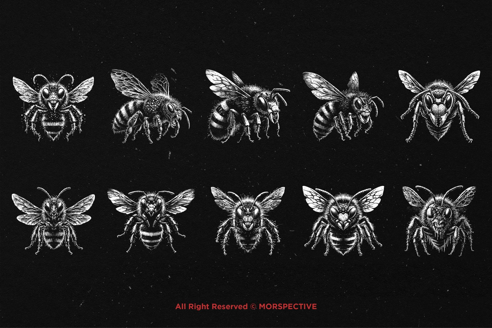 10 Bundle Dark Art Bumble Bee 5 10 Bundle Dark Art Bumble Bee - Image 5
