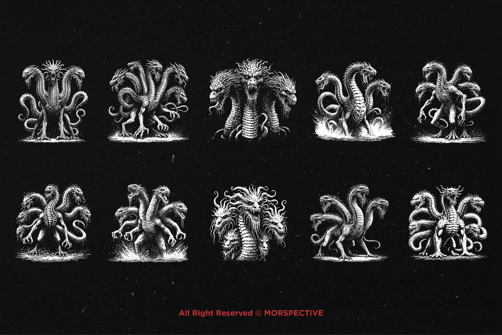 10 Bundle Dark Art Hydra Head 5 10 Bundle Dark Art Hydra Head - Image 5