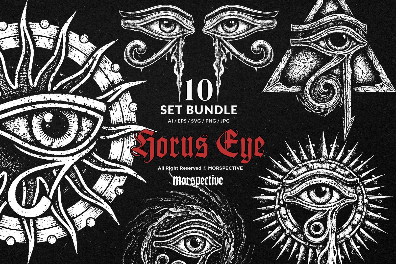 10 Bundle Dark Art Horus Eye 1 10 Bundle Dark Art Horus Eye