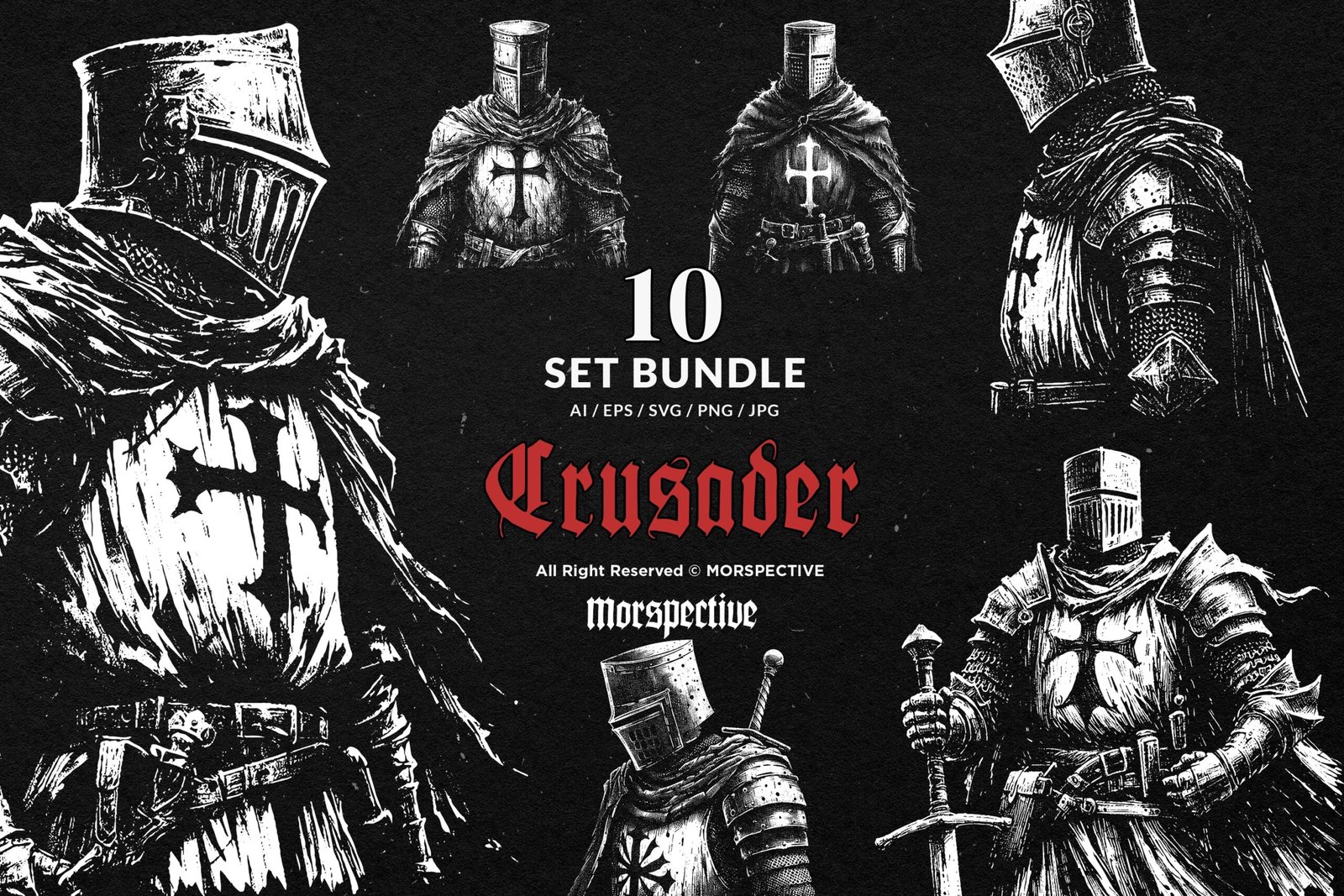10 Bundle Dark Art Crusader Soldier 1 10 Bundle Dark Art Crusader Soldier