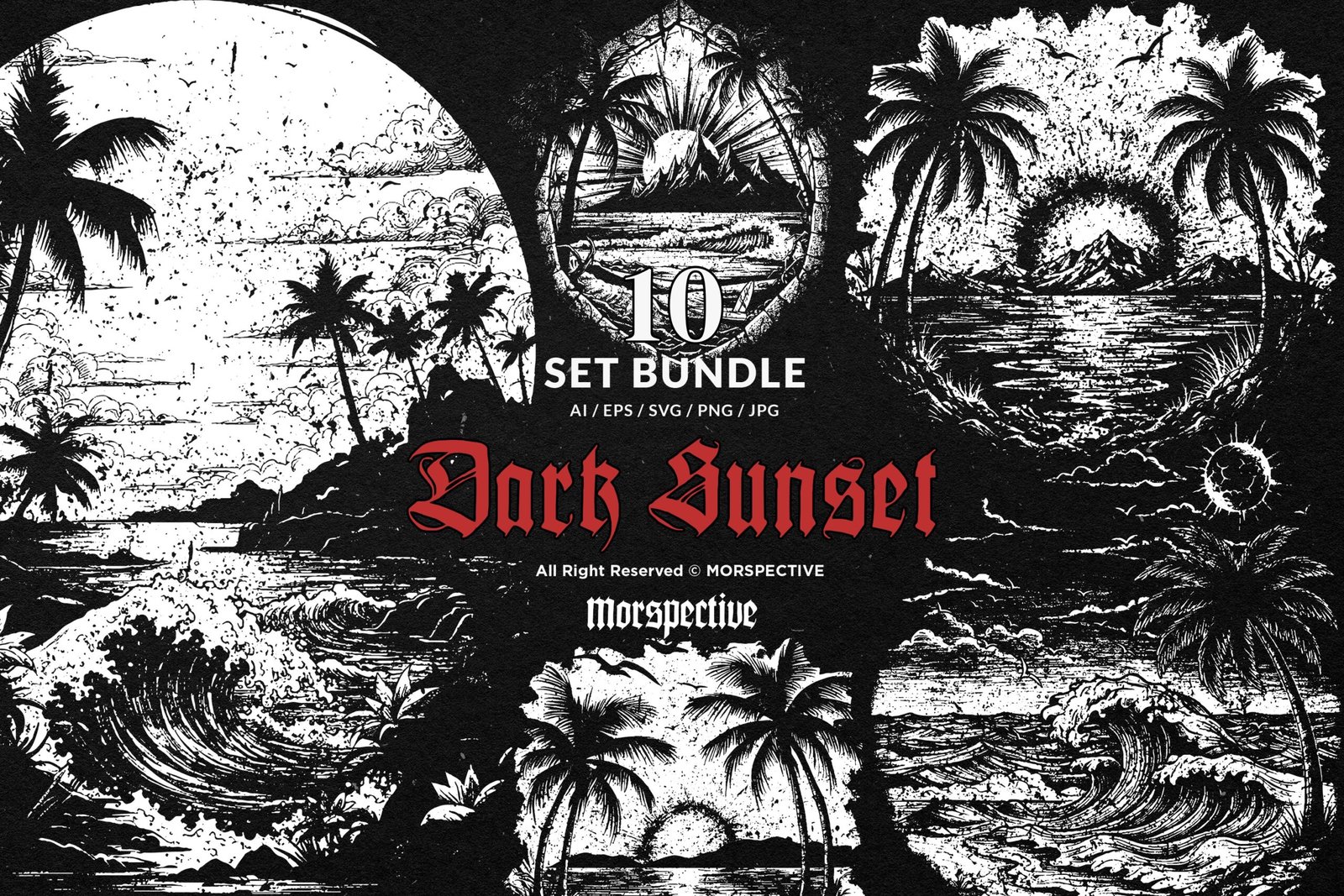 10 Bundle Dark Art Sunset Vibes 1 10 Bundle Dark Art Sunset Vibes