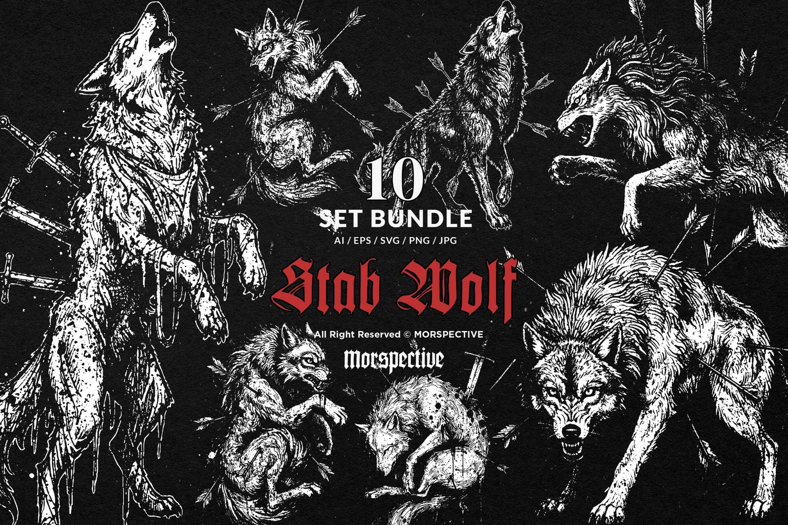 10 Bundle Dark Art Stab Wolf 1 10 Bundle Dark Art Stab Wolf