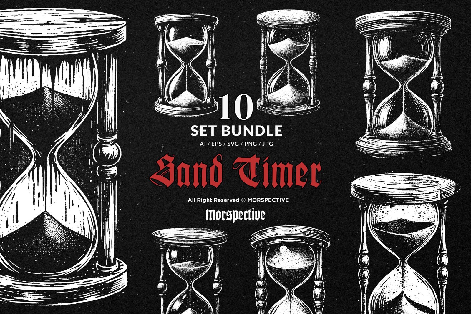 10 Bundle Dark Art Hourglass Sand Timer 1 10 Bundle Dark Art Hourglass Sand Timer