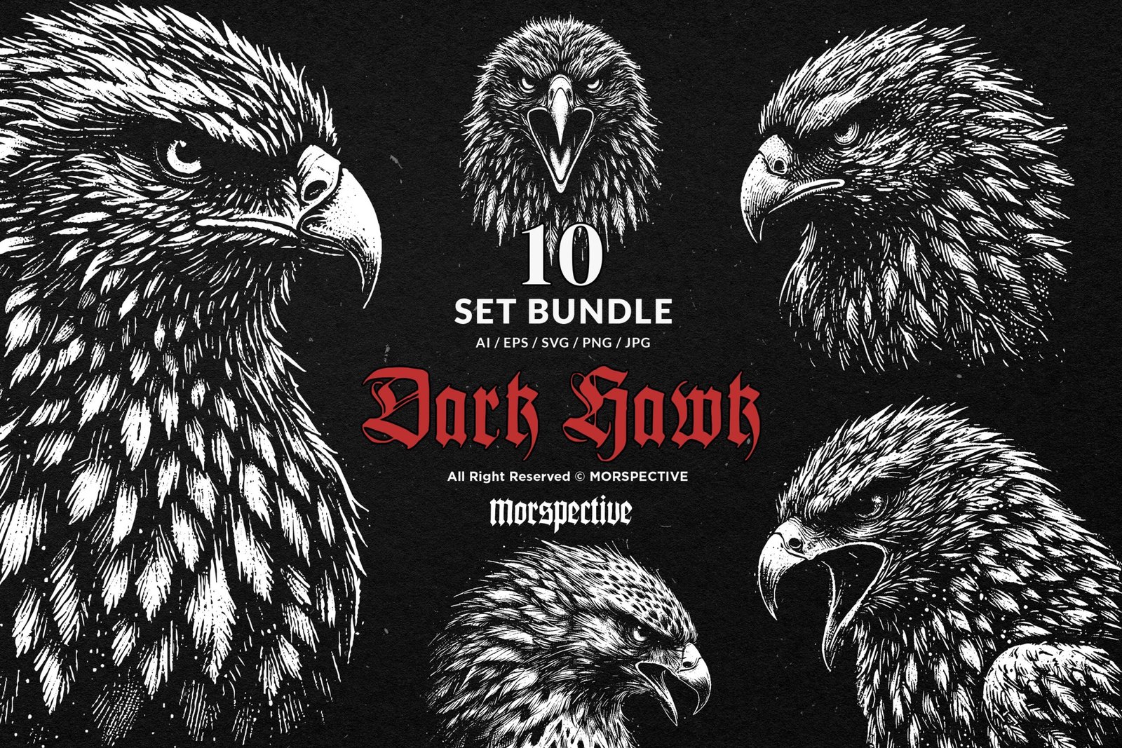 10 Bundle Dark Art Hawk 1 10 Bundle Dark Art Hawk