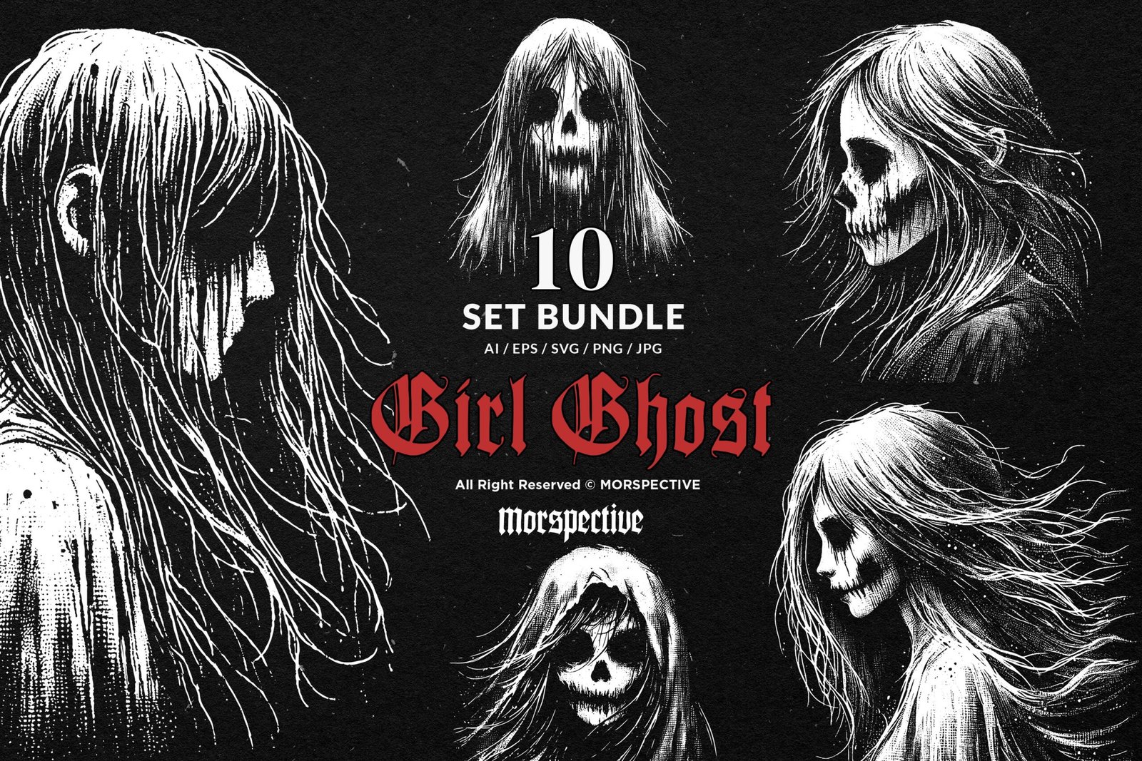 10 Bundle Dark Art Girl Ghost 1 10 Bundle Dark Art Girl Ghost