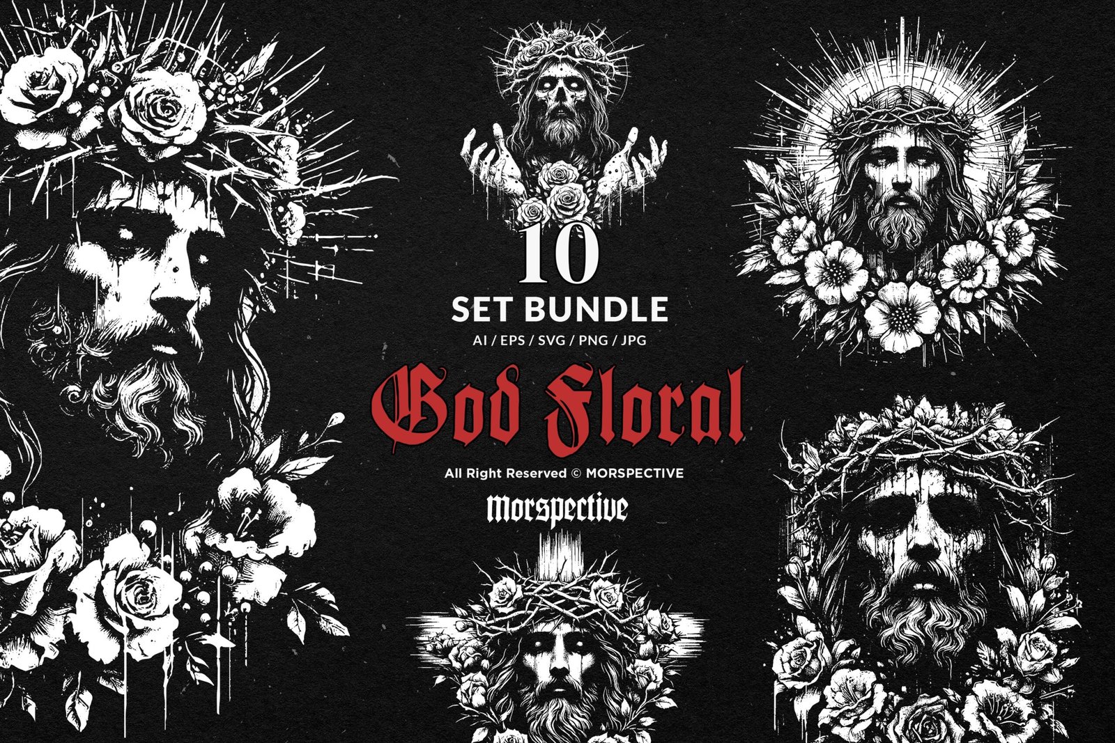 10 Bundle Dark Art God Floral 1 10 Bundle Dark Art God Floral