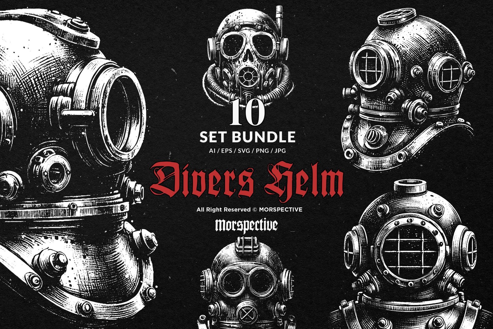 10 Bundle Dark Art Divers Helm 1 10 Bundle Dark Art Divers Helm