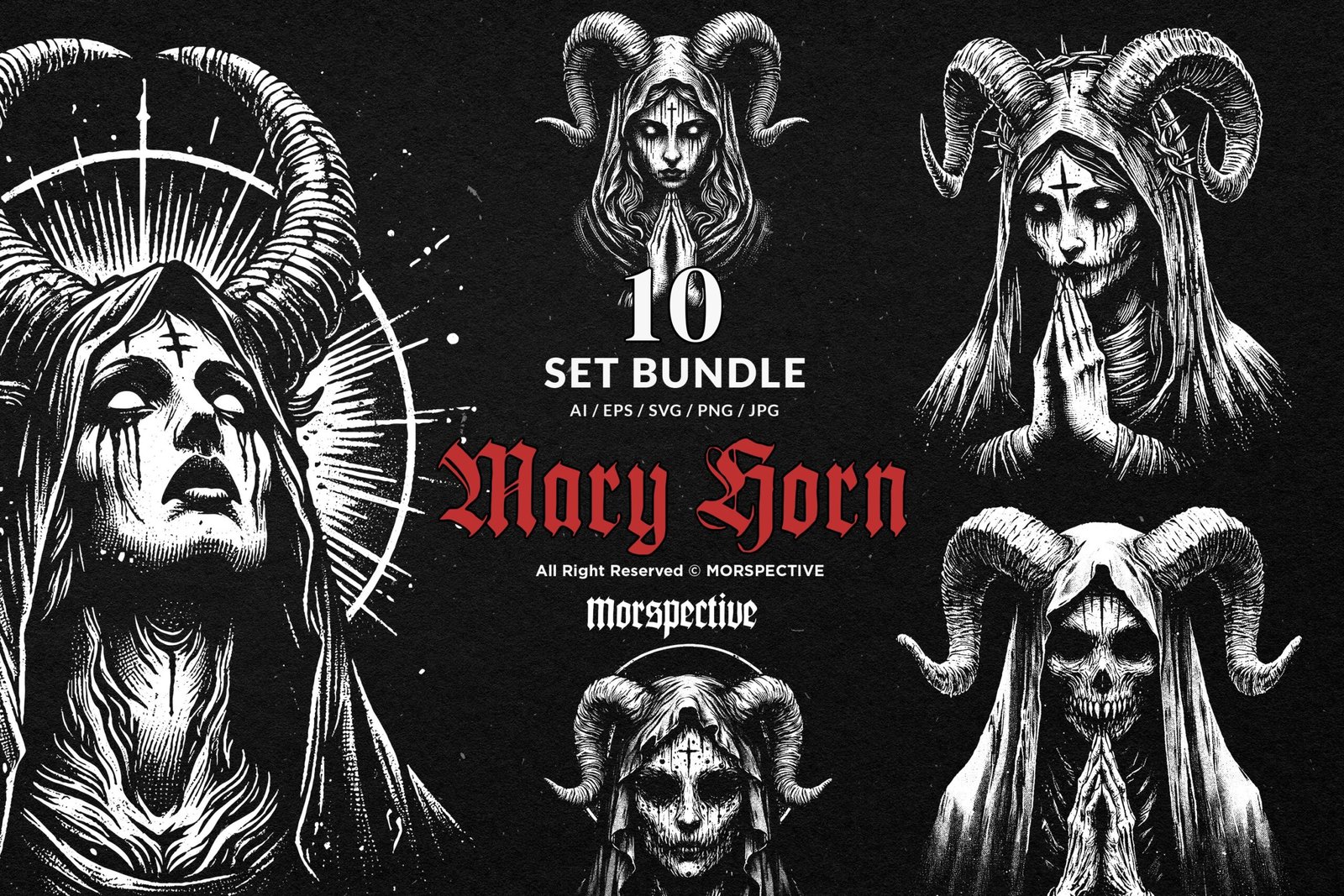 10 Bundle Dark Art Mother Marry Skull 1 10 Bundle Dark Art Mother Marry Skull