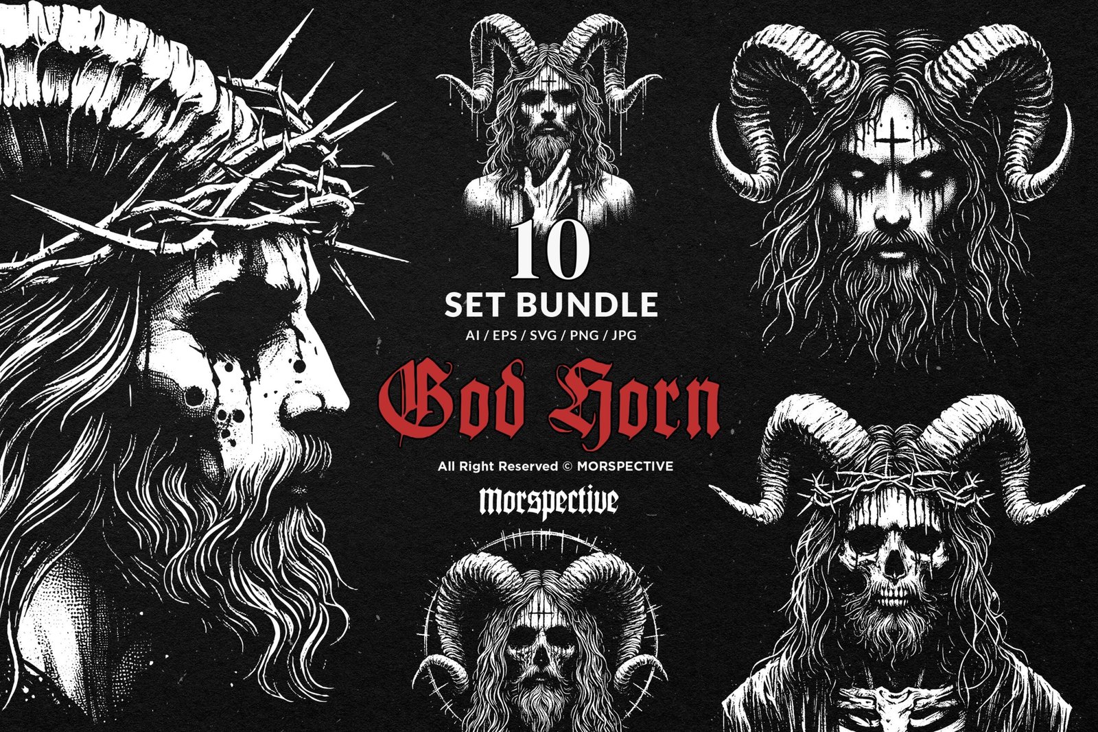 10 Bundle Dark Art God Horn 1 10 Bundle Dark Art God Horn