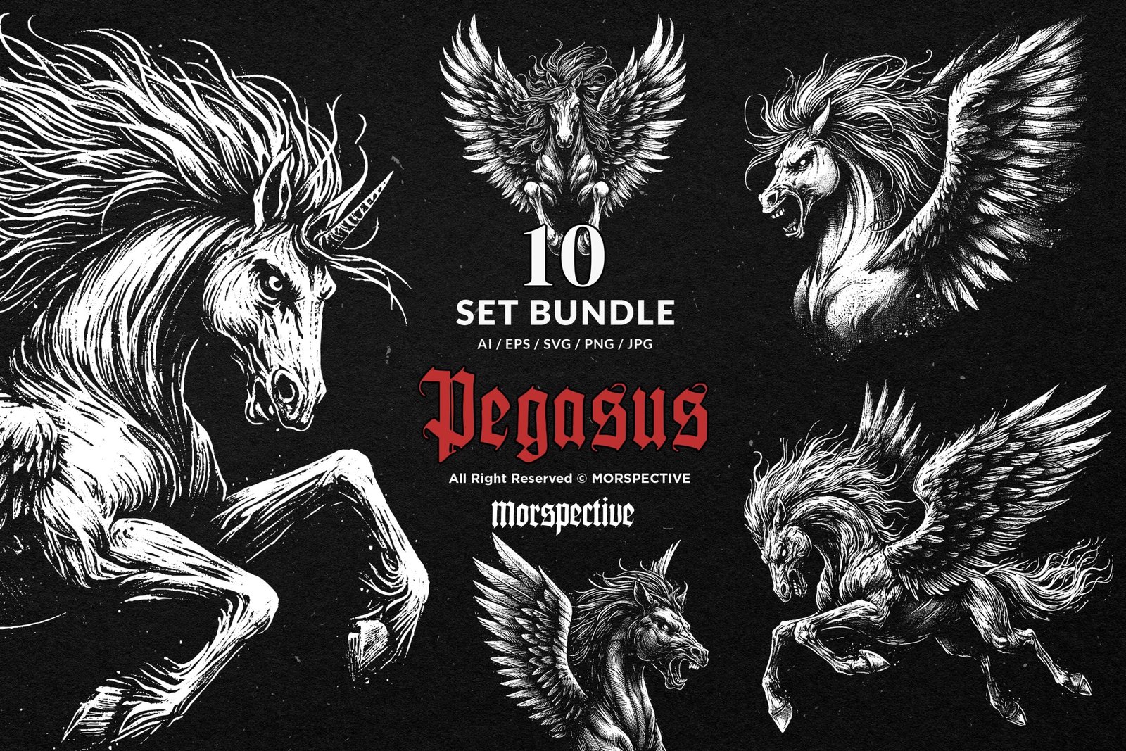 10 Bundle Dark Art Pegasus 1 10 Bundle Dark Art Pegasus