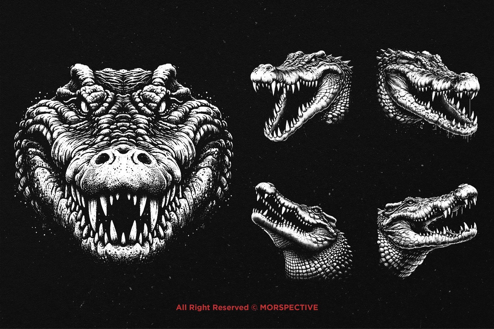 10 Bundle Dark Art Crocodile 3 10 Bundle Dark Art Crocodile - Image 3