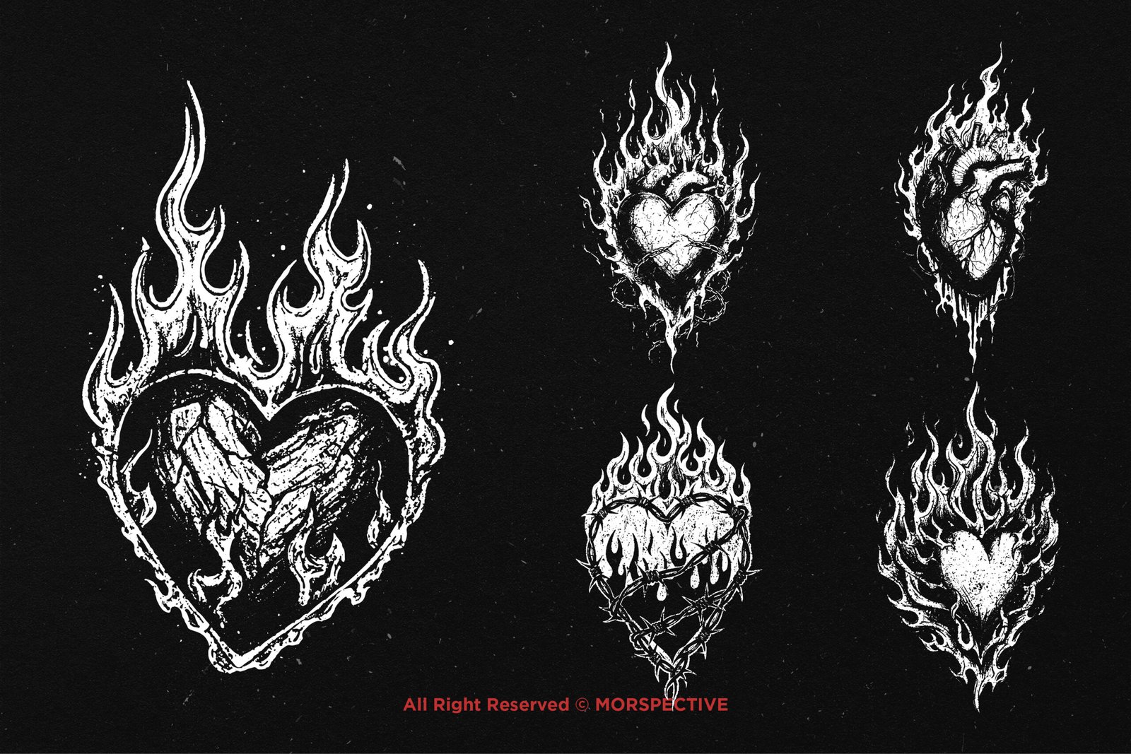10 Bundle Dark Art Heart Burn 3 10 Bundle Dark Art Heart Burn - Image 3