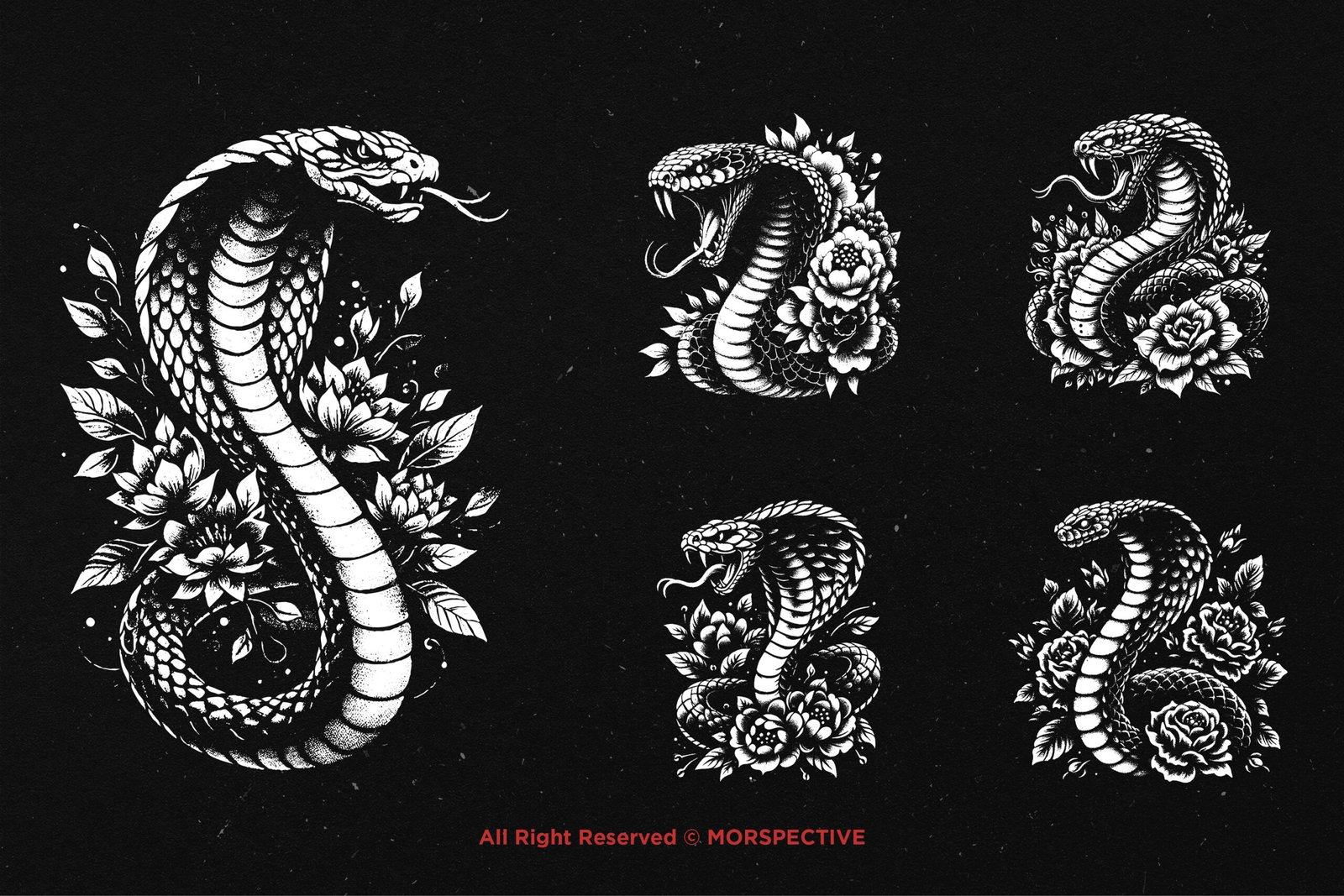 10 Bundle Dark Art Cobra Floral 3 10 Bundle Dark Art Cobra Floral - Image 3