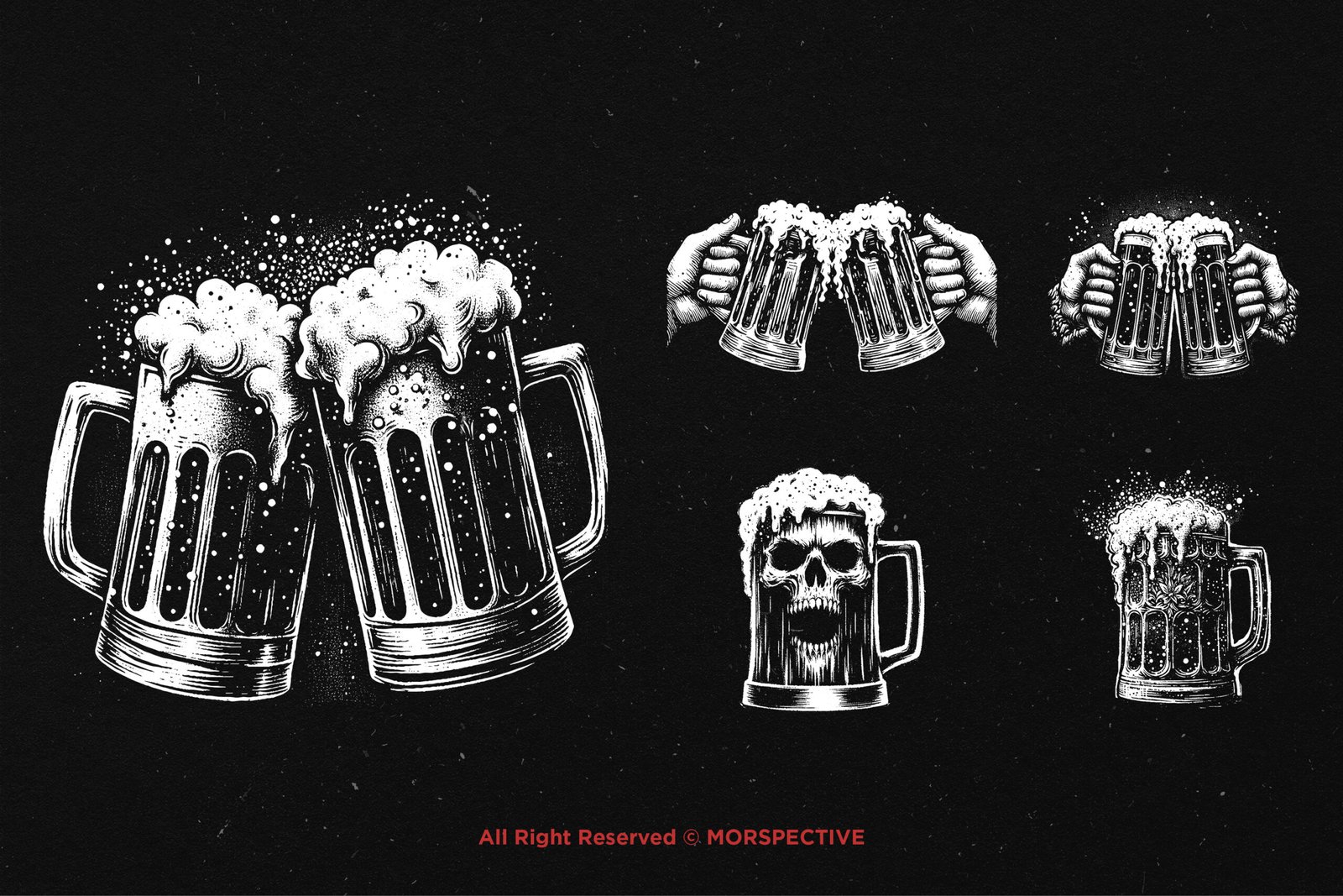 10 Bundle Dark Art Beer Mug 3 10 Bundle Dark Art Beer Mug - Image 3