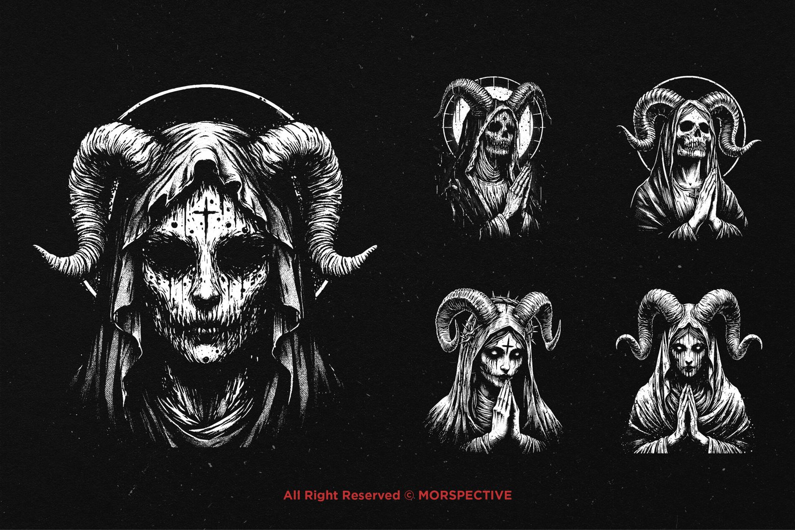 10 Bundle Dark Art Mother Marry Skull 3 10 Bundle Dark Art Mother Marry Skull - Image 3