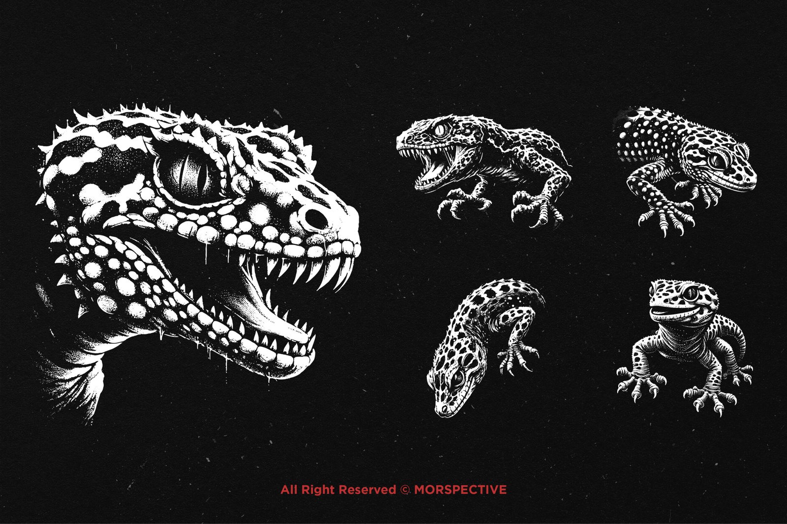 10 Bundle Dark Art Death Gecko 3 10 Bundle Dark Art Death Gecko - Image 3