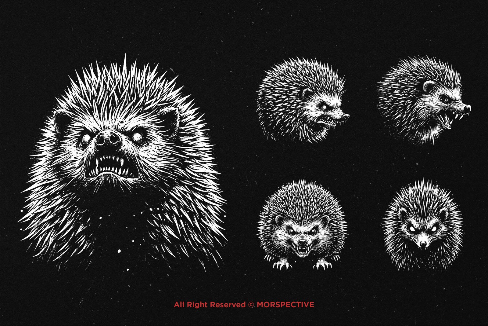 10 Bundle Dark Art Hedgehog 3 10 Bundle Dark Art Hedgehog - Image 3