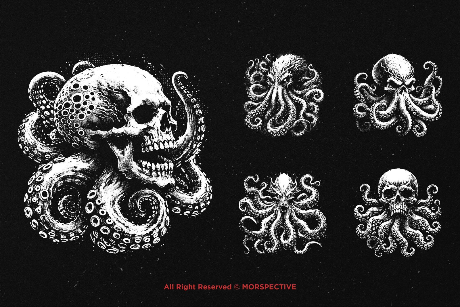 10 Bundle Dark Art Octopus Beast 4 10 Bundle Dark Art Octopus Beast - Image 4