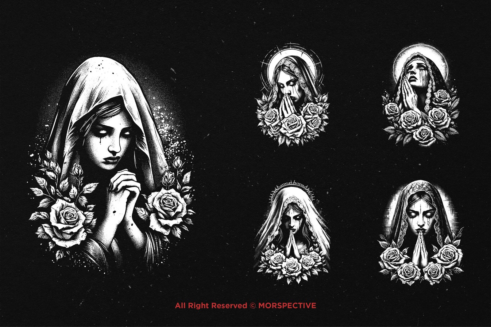10 Bundle Dark Art Skull Sad Mother Marry 4 10 Bundle Dark Art Skull Sad Mother Marry - Image 4