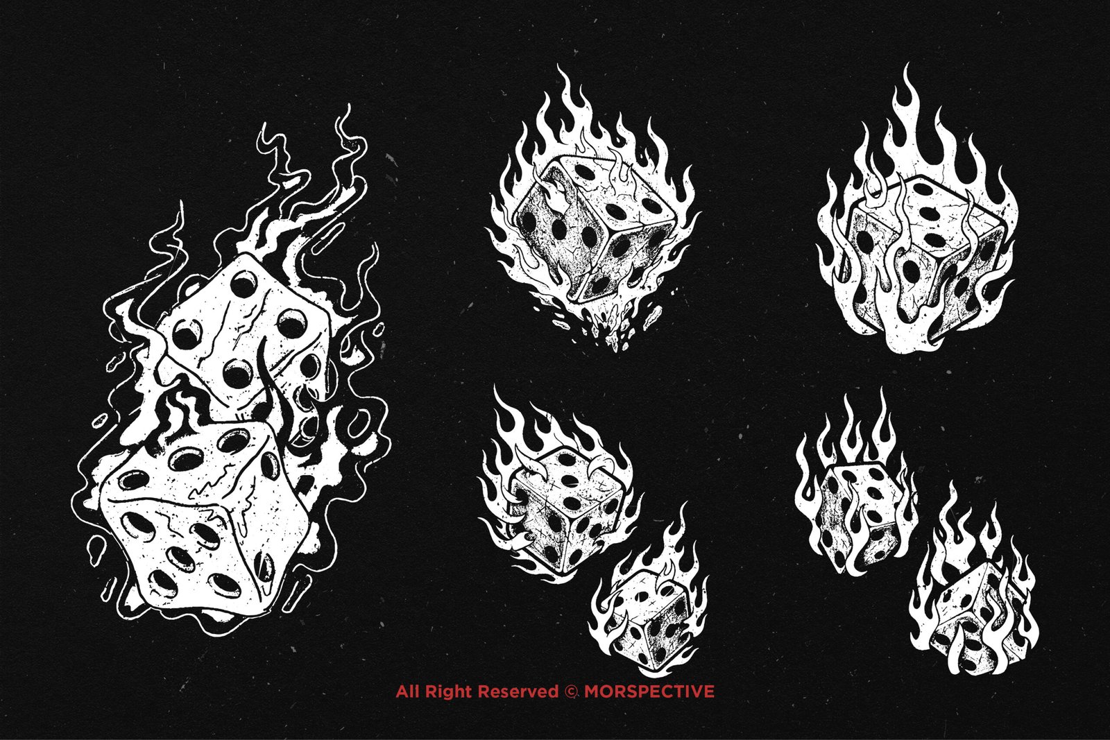 10 Bundle Dark Art Fire Dice 4 10 Bundle Dark Art Fire Dice - Image 4