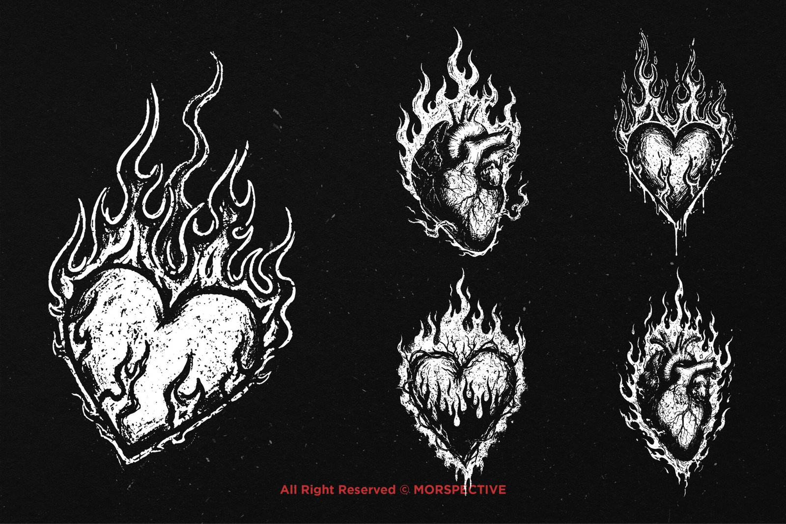 10 Bundle Dark Art Heart Burn 4 10 Bundle Dark Art Heart Burn - Image 4