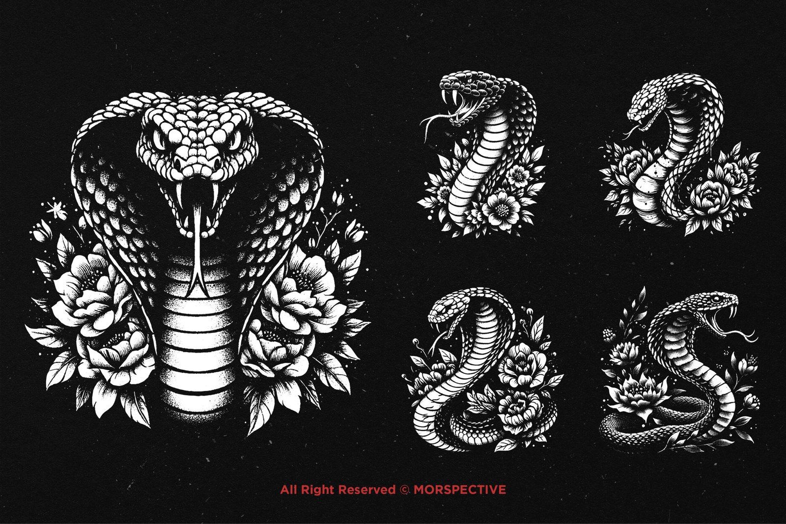 10 Bundle Dark Art Cobra Floral 4 10 Bundle Dark Art Cobra Floral - Image 4