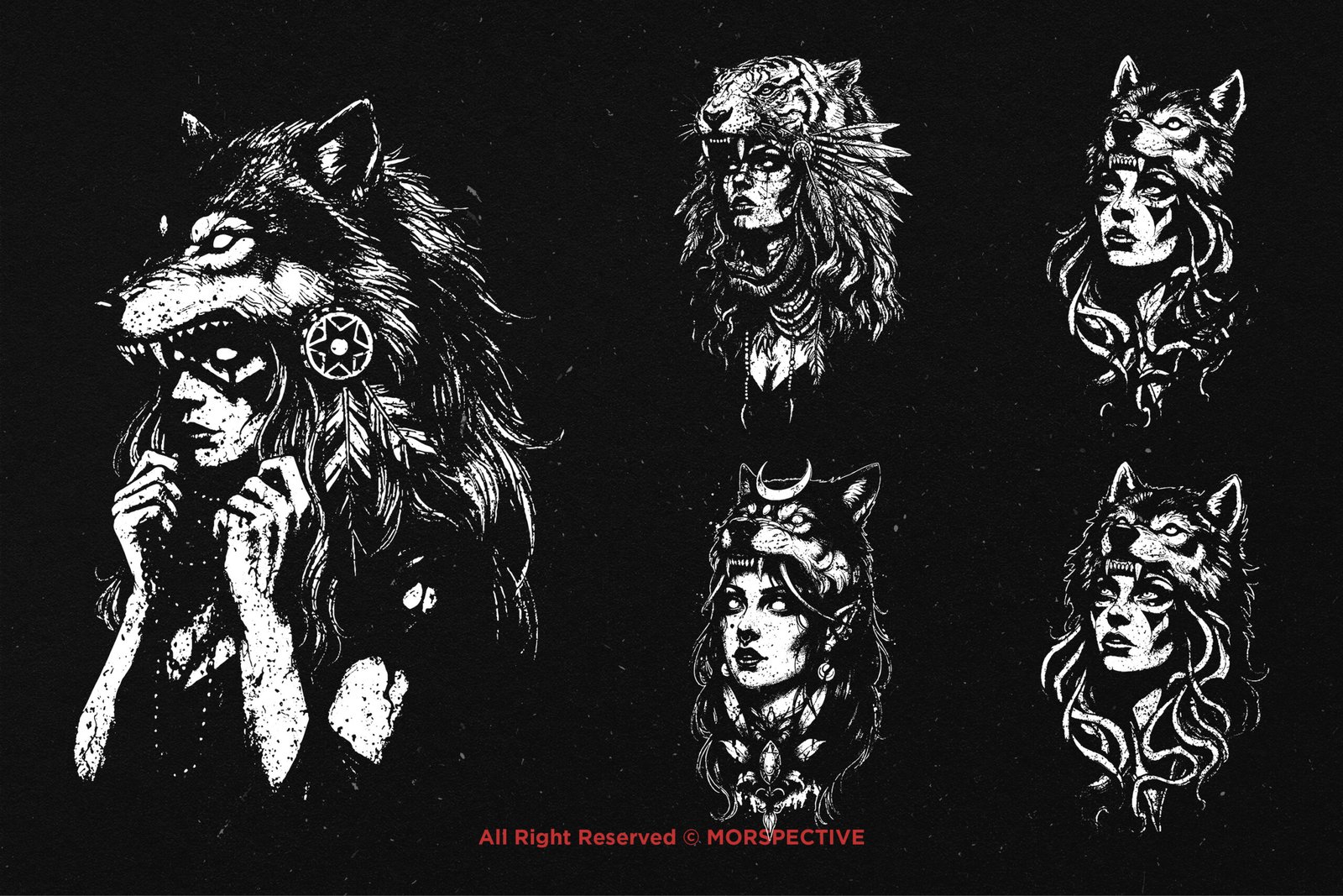 10 Bundle Dark Art Shaman Girl 4 10 Bundle Dark Art Shaman Girl - Image 4