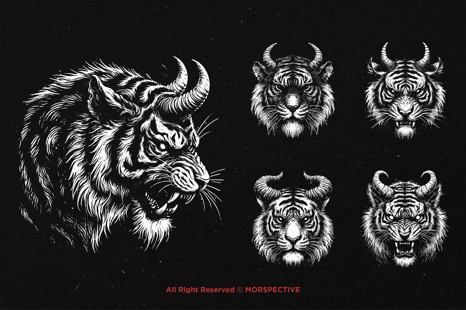 10 Bundle Dark Art Tiger Horn 4 10 Bundle Dark Art Tiger Horn - Image 4