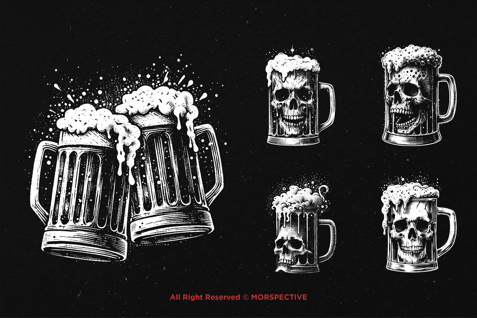 10 Bundle Dark Art Beer Mug 4 10 Bundle Dark Art Beer Mug - Image 4