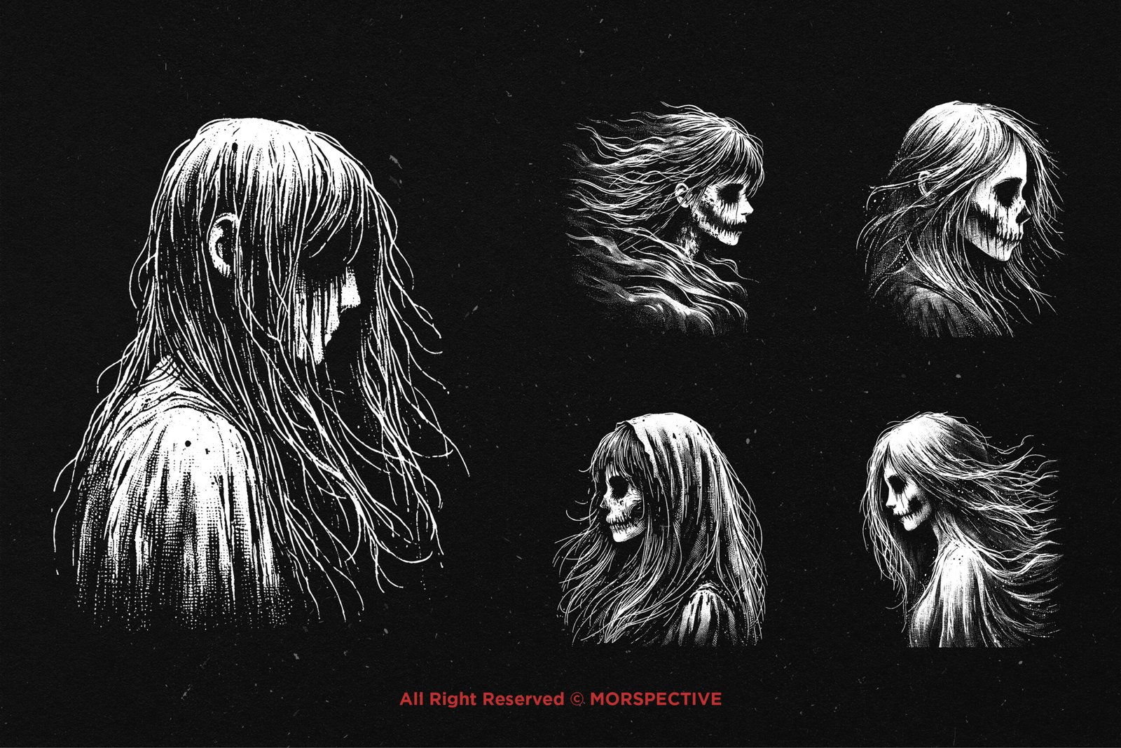 10 Bundle Dark Art Girl Ghost 4 10 Bundle Dark Art Girl Ghost - Image 4