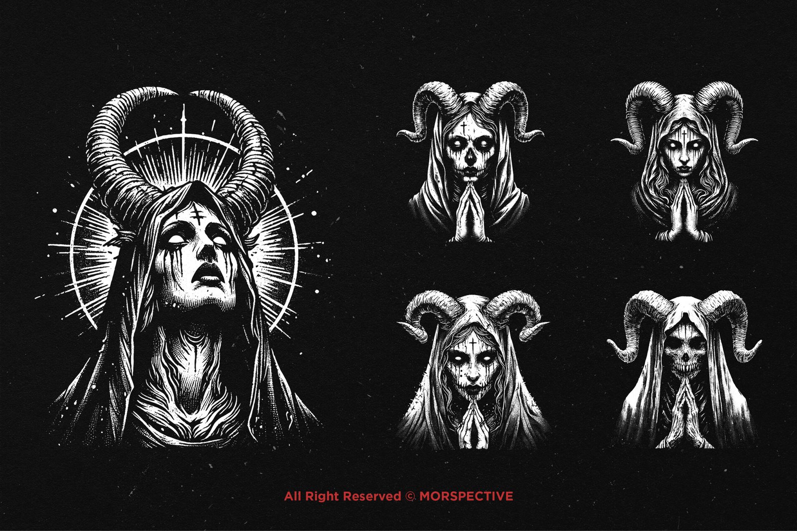 10 Bundle Dark Art Mother Marry Skull 4 10 Bundle Dark Art Mother Marry Skull - Image 4