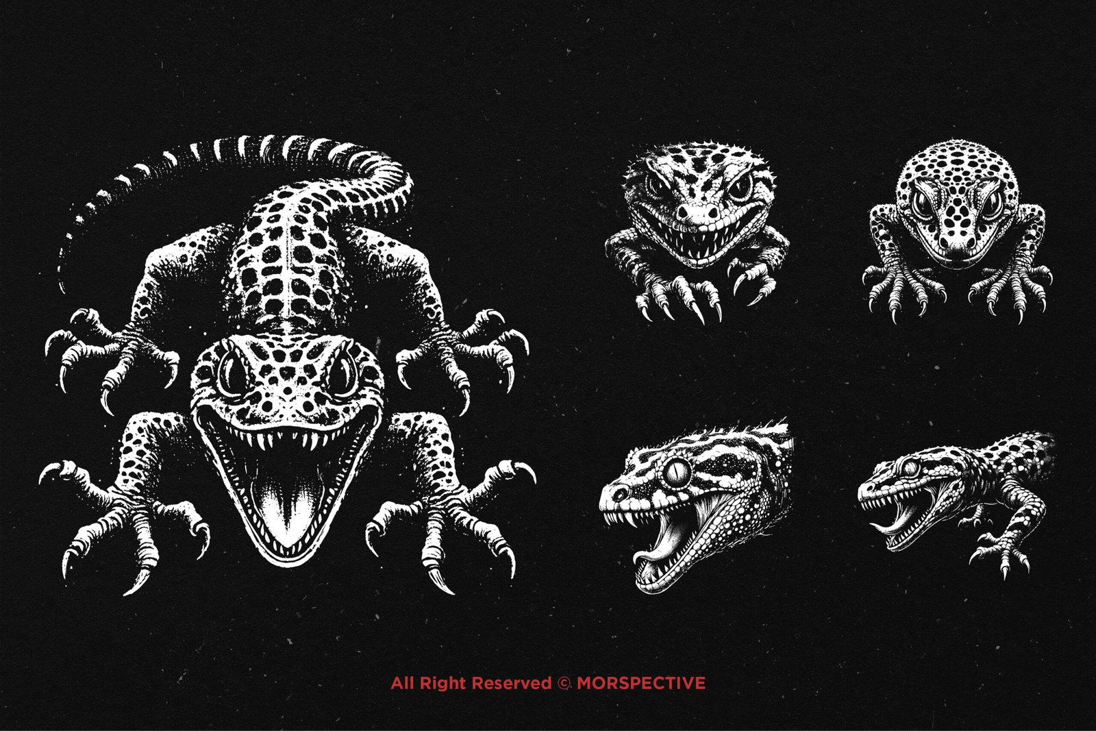 10 Bundle Dark Art Death Gecko 4 10 Bundle Dark Art Death Gecko - Image 4