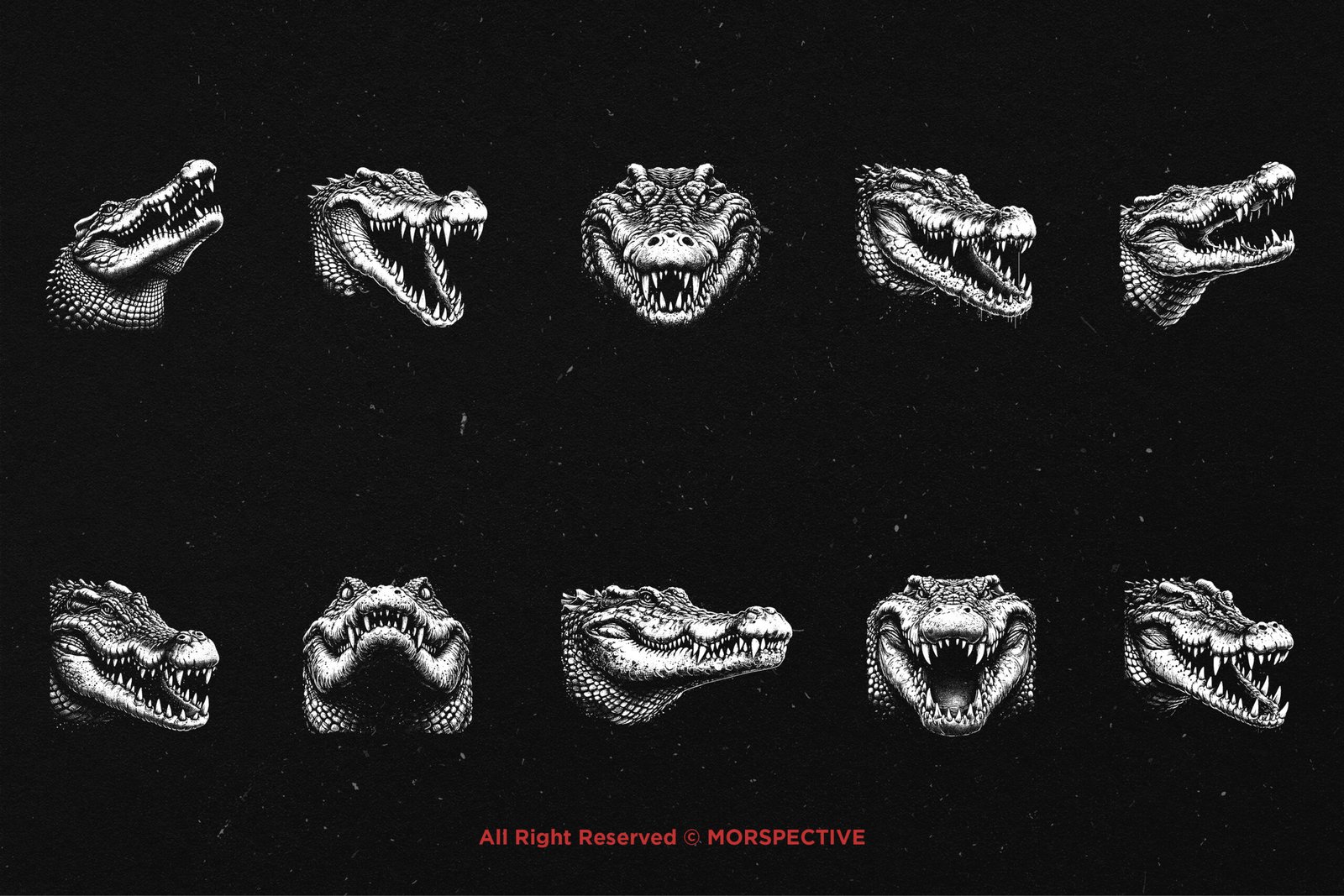 10 Bundle Dark Art Crocodile 5 10 Bundle Dark Art Crocodile - Image 5