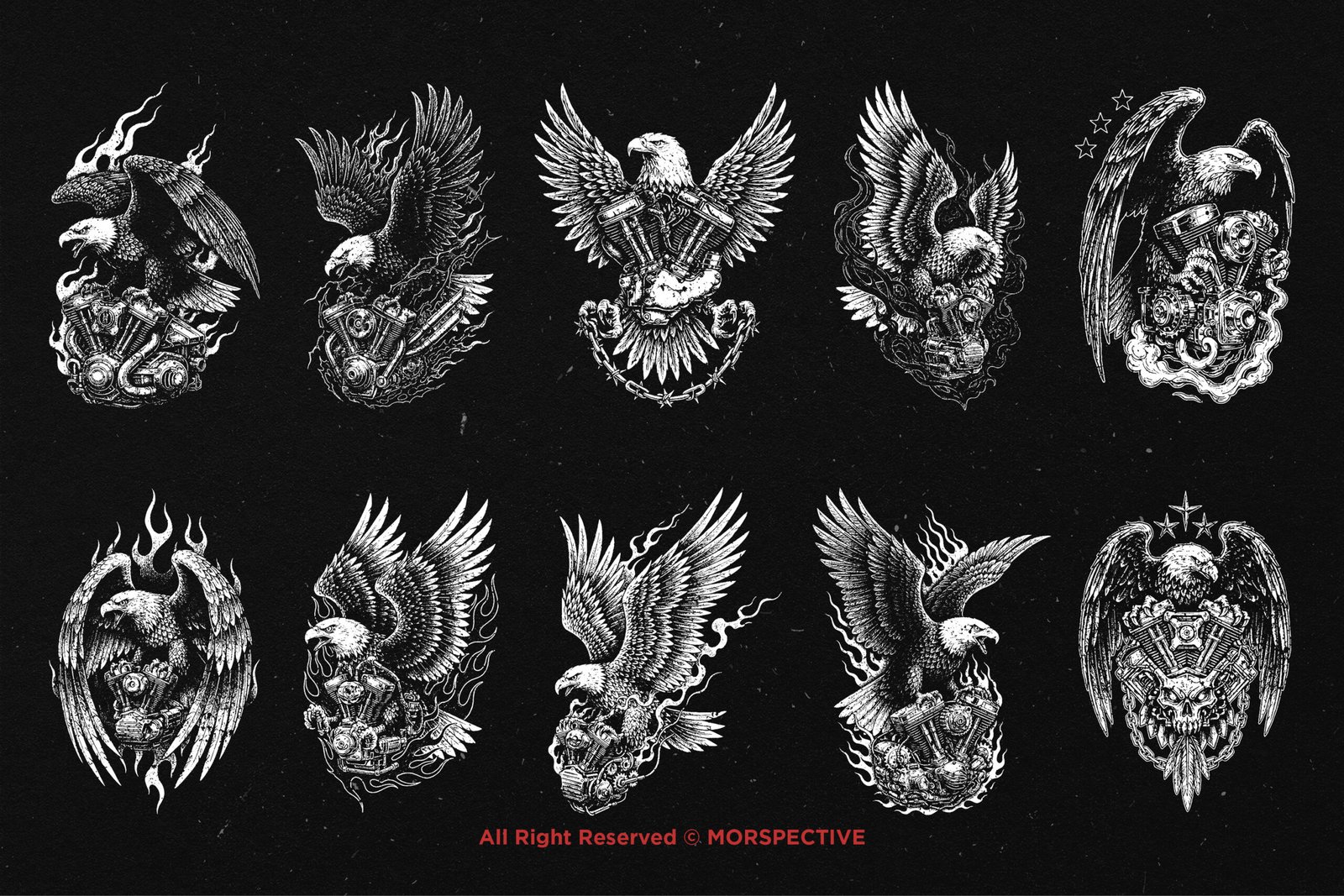 10 Bundle Dark Art Eagle Engine 5 10 Bundle Dark Art Eagle Engine - Image 5