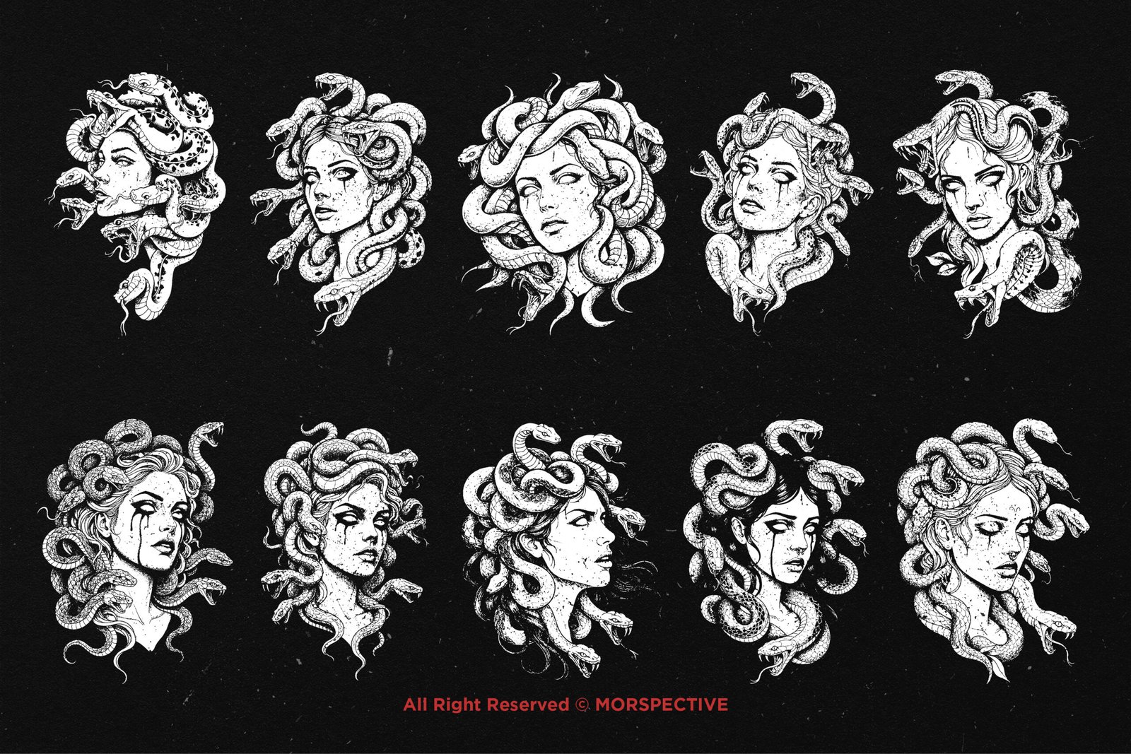 10 Bundle Dark Art Medusa 5 10 Bundle Dark Art Medusa - Image 5