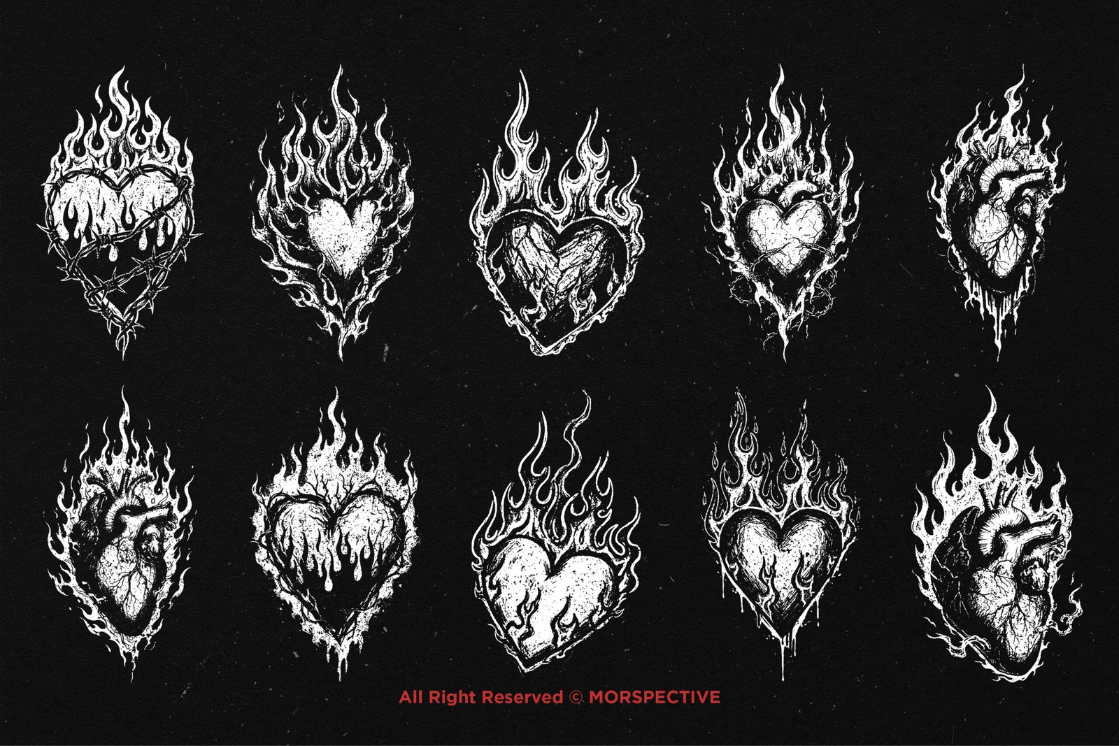 10 Bundle Dark Art Heart Burn 5 10 Bundle Dark Art Heart Burn - Image 5