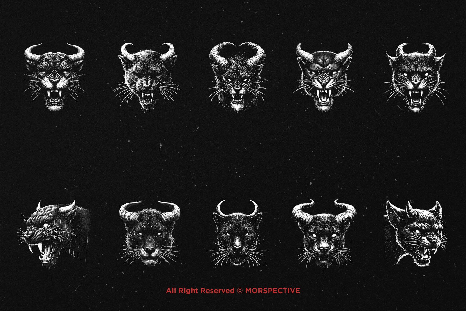 10 Bundle Dark Art Panther Horn 5 10 Bundle Dark Art Panther Horn - Image 5