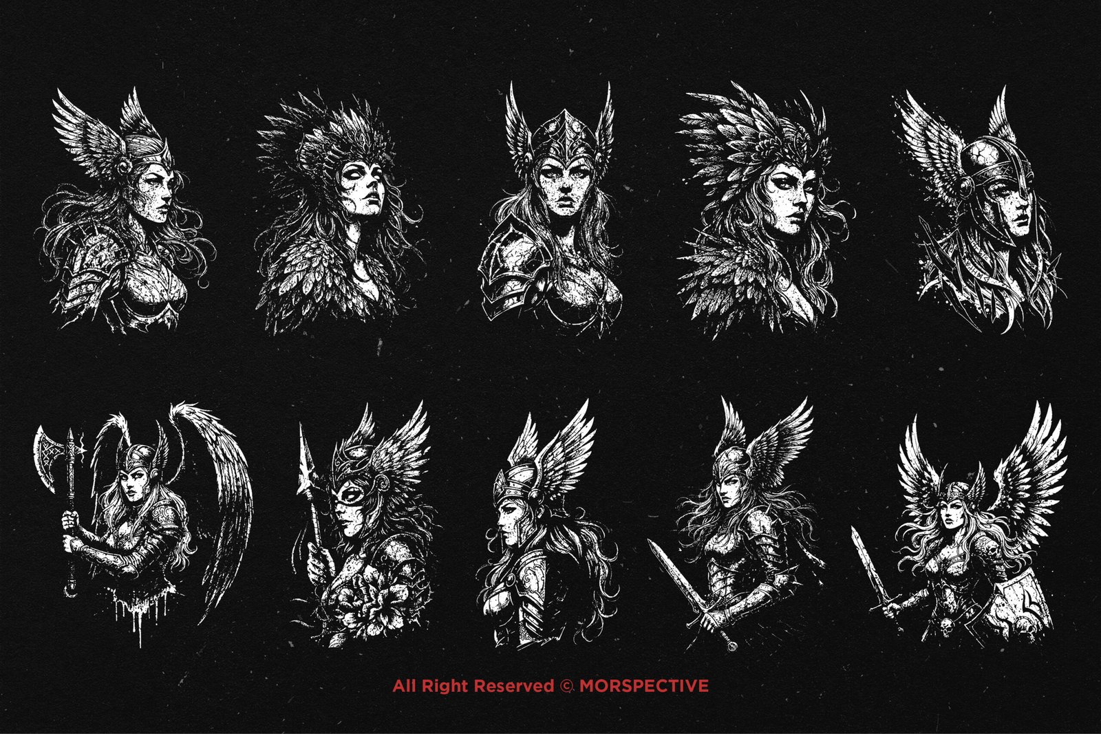10 Bundle Dark Art Valkyrie Knight 5 10 Bundle Dark Art Valkyrie Knight - Image 5