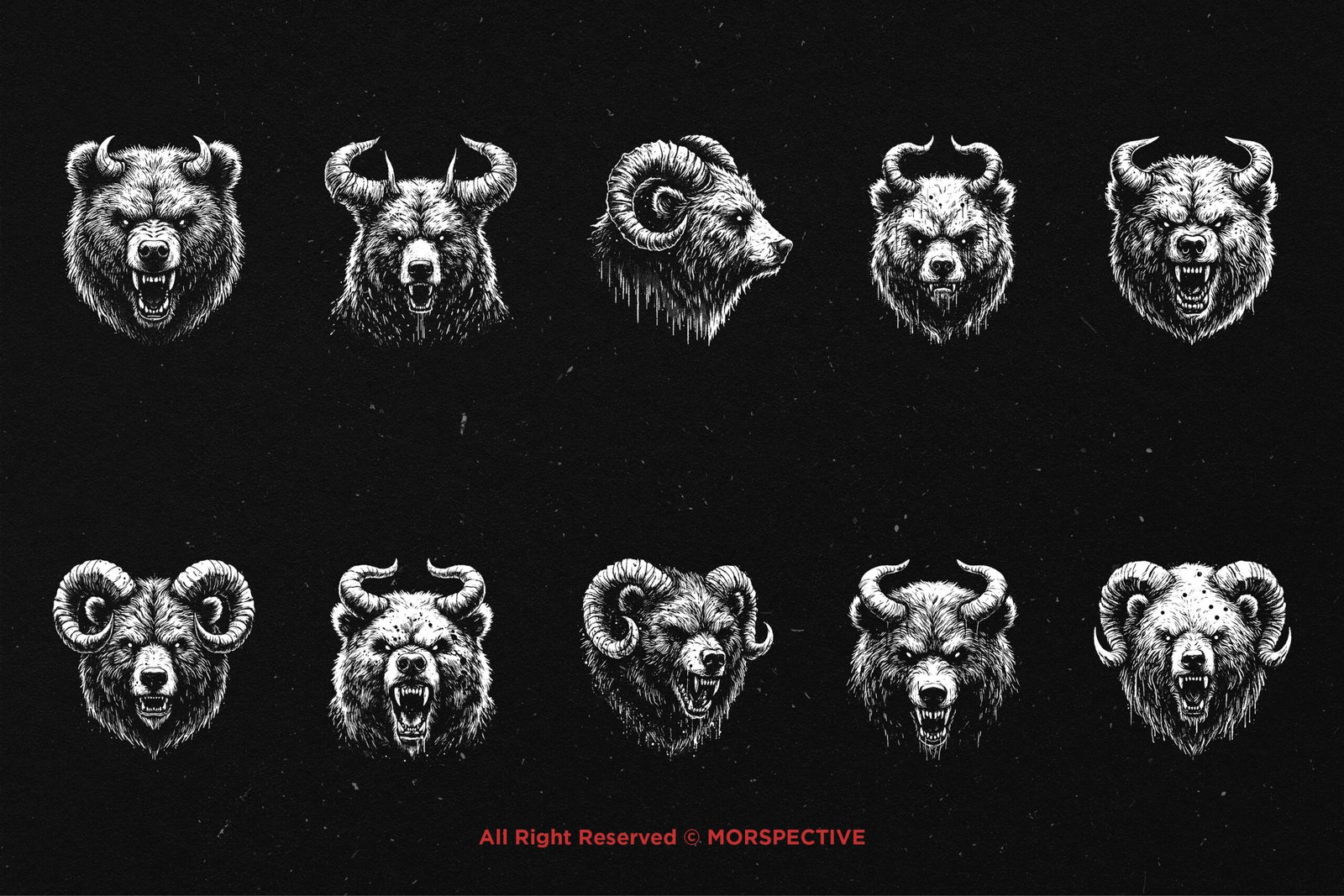 10 Bundle Dark Art Bear Horn 5 10 Bundle Dark Art Bear Horn - Image 5